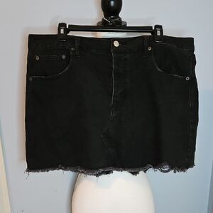 American Eagle Outfitters Black Denim Skirt